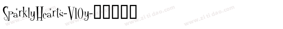 SparklyHearts-V10y字体转换
