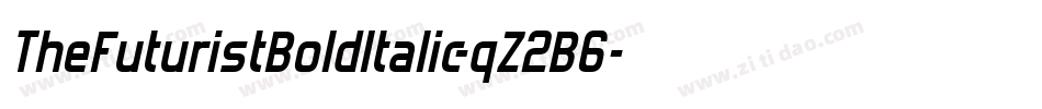 TheFuturistBoldItalic-qZ2B6字体转换