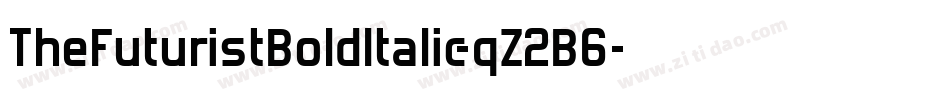 TheFuturistBoldItalic-qZ2B6字体转换