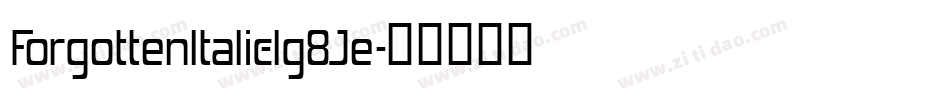 ForgottenItalic-lg8Je字体转换