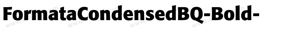 FormataCondensedBQ-Bold字体转换