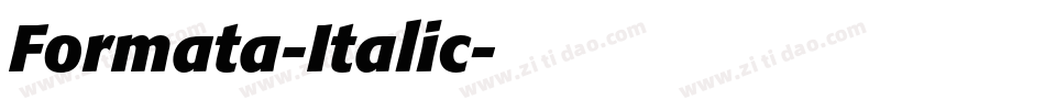 Formata-Italic字体转换