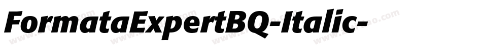 FormataExpertBQ-Italic字体转换