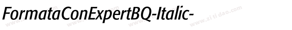 FormataConExpertBQ-Italic字体转换