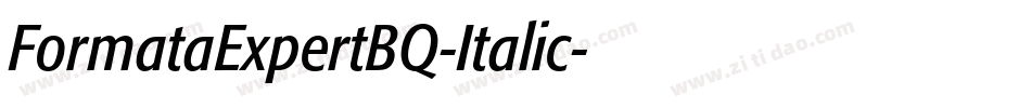 FormataExpertBQ-Italic字体转换