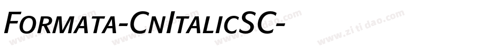 Formata-CnItalicSC字体转换