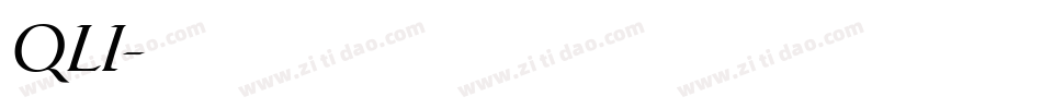 QLI字体转换