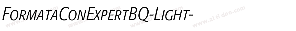 FormataConExpertBQ-Light字体转换