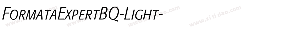 FormataExpertBQ-Light字体转换