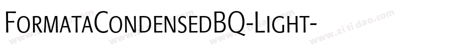 FormataCondensedBQ-Light字体转换