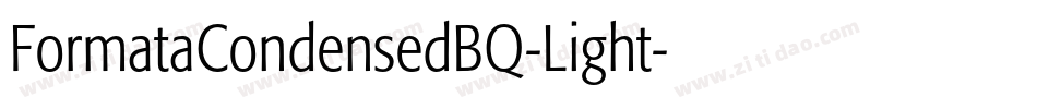 FormataCondensedBQ-Light字体转换