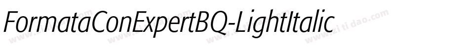 FormataConExpertBQ-LightItalic字体转换