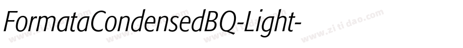 FormataCondensedBQ-Light字体转换