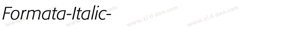 Formata-Italic字体转换