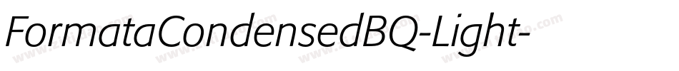 FormataCondensedBQ-Light字体转换
