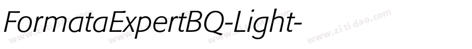 FormataExpertBQ-Light字体转换