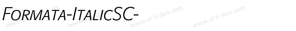 Formata-ItalicSC字体转换