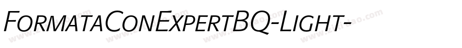 FormataConExpertBQ-Light字体转换
