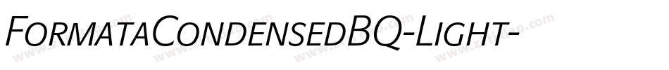 FormataCondensedBQ-Light字体转换