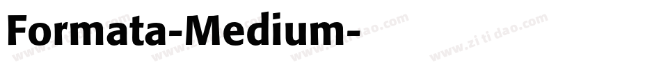 Formata-Medium字体转换