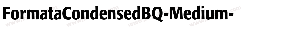 FormataCondensedBQ-Medium字体转换