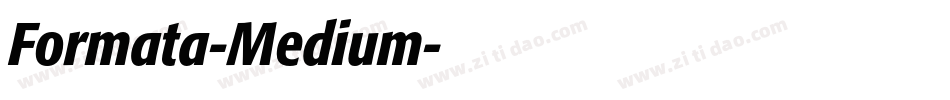 Formata-Medium字体转换