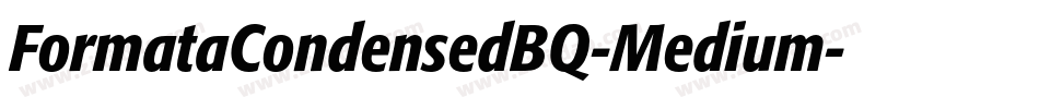 FormataCondensedBQ-Medium字体转换