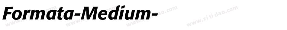 Formata-Medium字体转换