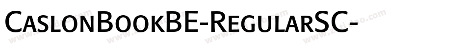 CaslonBookBE-RegularSC字体转换