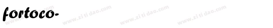 fortoco字体转换