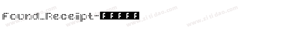 Found_Receipt字体转换