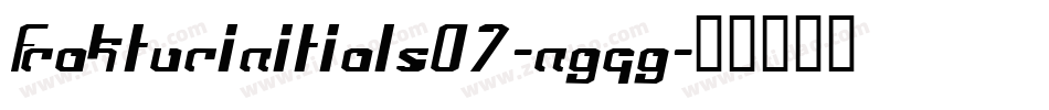 Frakturinitials07-ngqg字体转换