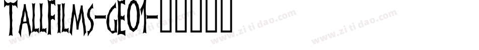 TallFilms-gE01字体转换