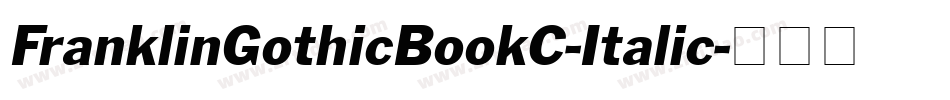 FranklinGothicBookC-Italic字体转换