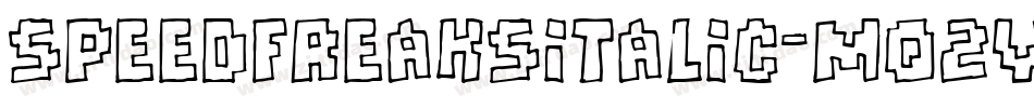 SpeedFreaksItalic-Mq2v字体转换