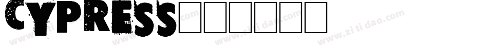 Cypress字体转换