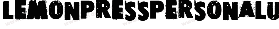 LemonPressPersonalUse-8MRLD字体转换