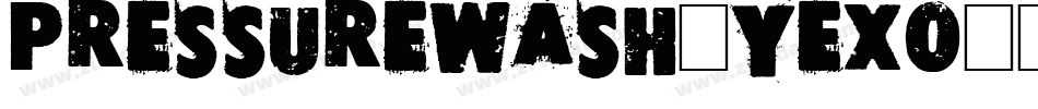 Pressurewash-YeXO字体转换