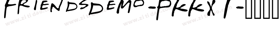 FriendsDemo-PKKX7字体转换