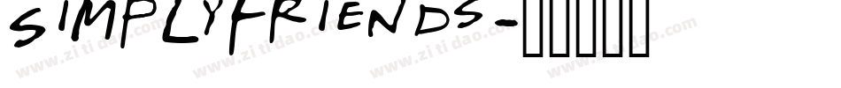 SimplyFriends字体转换