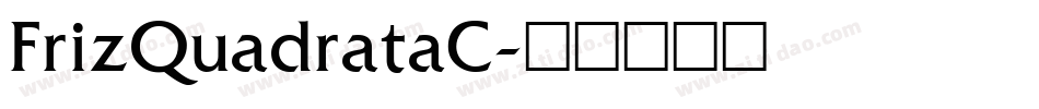 FrizQuadrataC字体转换