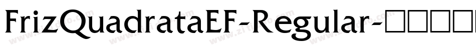 FrizQuadrataEF-Regular字体转换