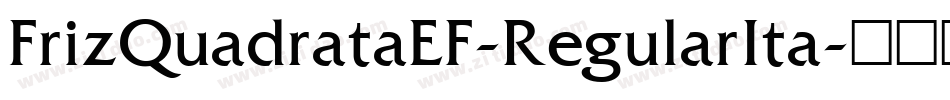 FrizQuadrataEF-RegularIta字体转换