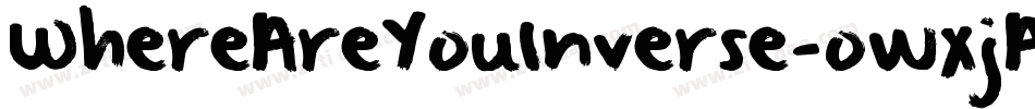 WhereAreYouInverse-owxjA字体转换