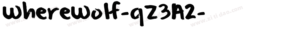 WhereWolf-qZ3A2字体转换