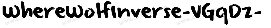 WhereWolfInverse-VGqDz字体转换