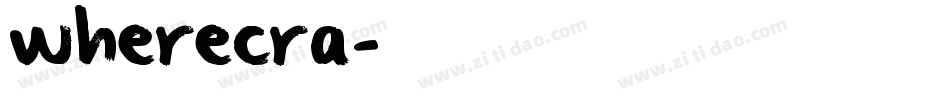 wherecra字体转换