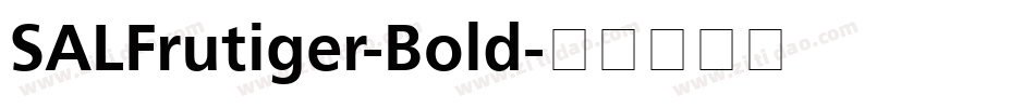 SALFrutiger-Bold字体转换