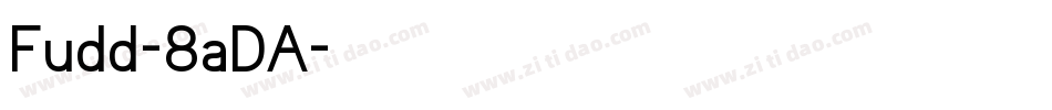 Fudd-8aDA字体转换