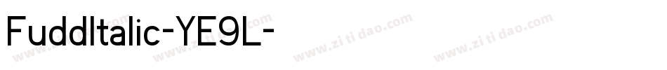 FuddItalic-YE9L字体转换